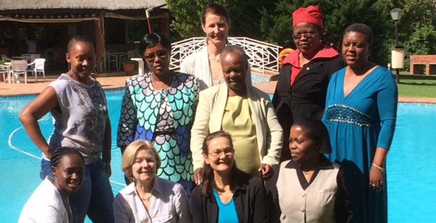 ny styrelse för Lesotho Nurses Association (LNA) samt VF representanter