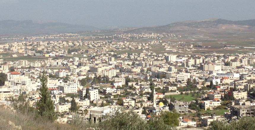 Staden Jenin i Palestina.