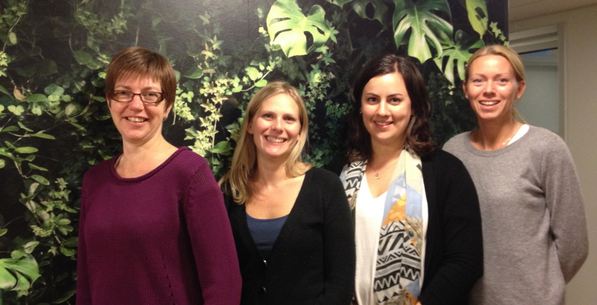Erika Pitsillides, Hanna Bjurbäck , Gabriella Lewis och Cecilia Odenberg Storrank