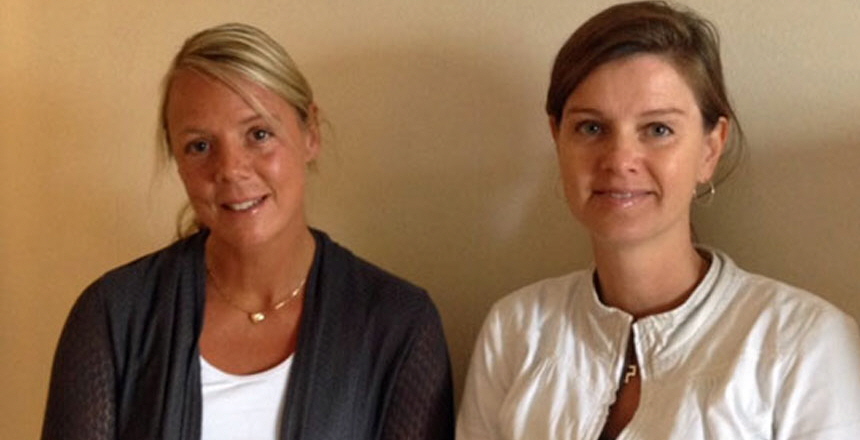 Foto på vice ordförande Jenny Nyberg och ordförande Kerstin Erlandsson.