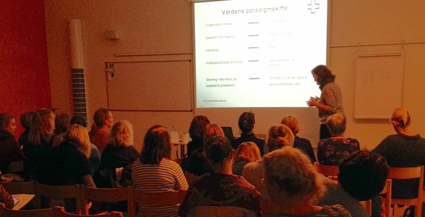Medlemsmöte, en inspirationsdag om personcentrerad vård