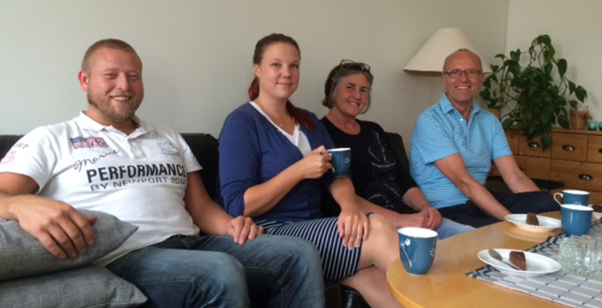 Kriminalvårdsklubbens styrelse Karl Holmberg, Hanna Ström, Leonie Löfvenmark & Claes-Åke Carlsson (fr. v. t. h.)